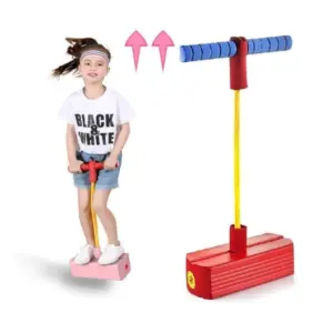 Rubber Kids Pogo Jumper Fun and Safe Pogo Stick for Toddlers Bouncing Toy for Ages 3 and up Holds up to 250lbs (Multicolor)