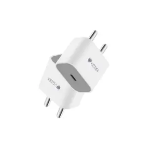 VOXEL 20 Watt ' C ' Port PD Charger AB Plastic (White)