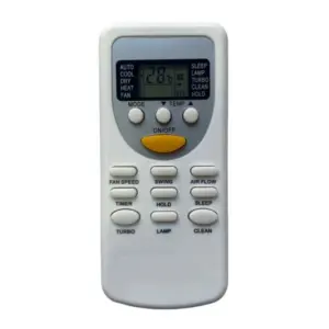 AC Remote No.49 No Backlight Videocon AC Remote Control (White)
