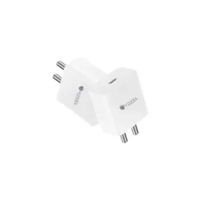 VOXEL 100 Watt ' C ' Port PD Fast Charger AB Plastic (White)
