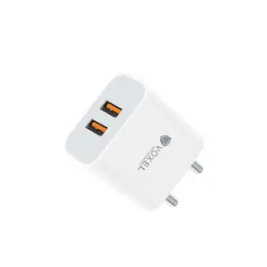VOXEL 18 Watt Double Usb Port Charger AB Plastic (White)