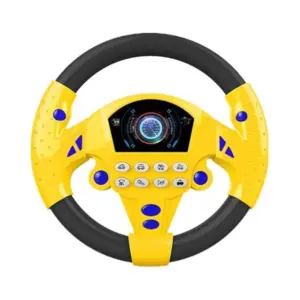 Plastic Steering Wheel Driving Controller Toy (Multicolor)