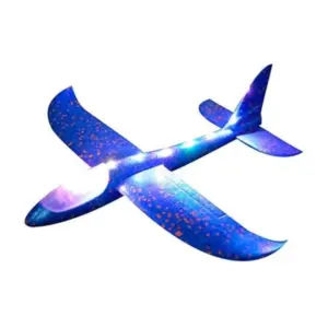 Plastic 3D Throw Foam Plane Aeroplane Gliders, Flying Aircraft Pack Of 1 (Multicolor )