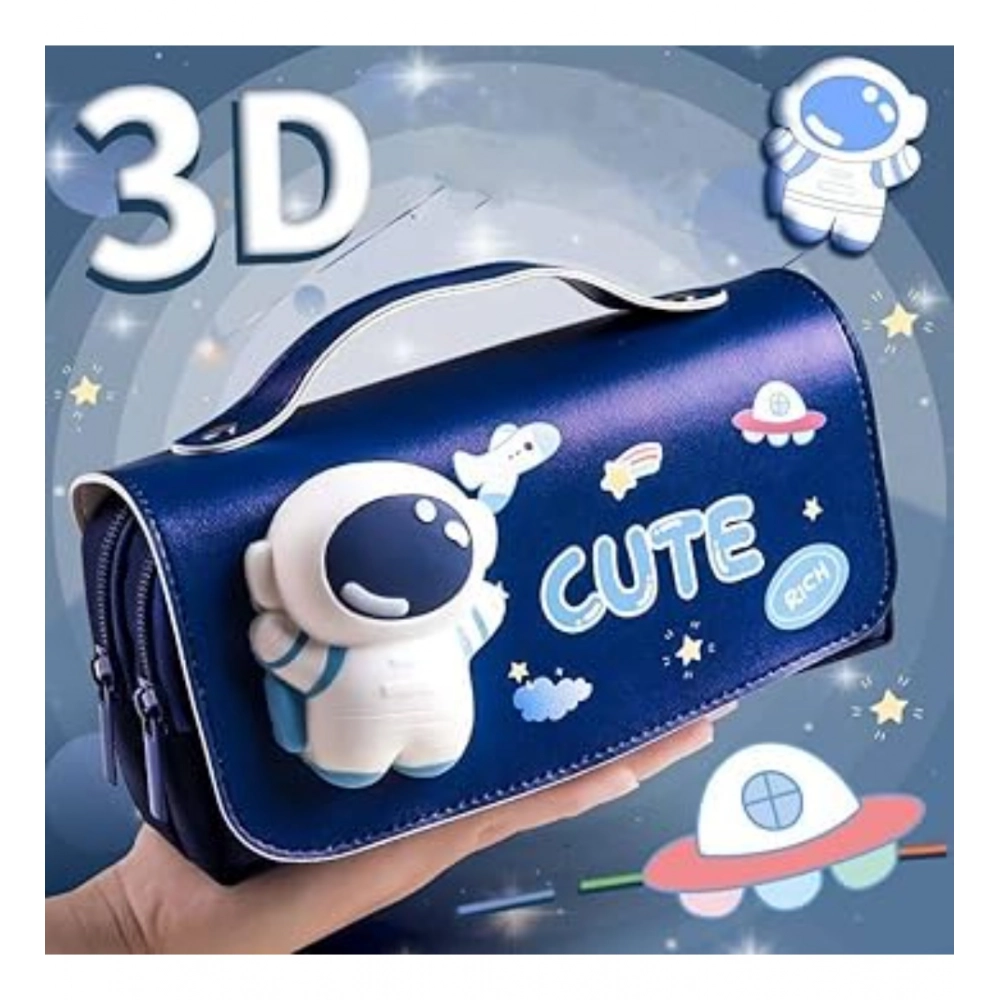 Polyester 3D Pencil Pouch Stationary Storage Box For Kids (Multicolor ) - Image 2
