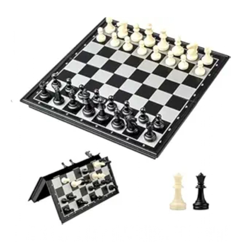 Plastic Chess Board Game For Kids And Adults (Multicolor )
