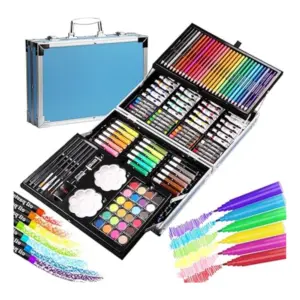 Plastic Deluxe Art Set Box 145Pcs (Multicolor)