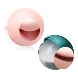 Plastic Remover Sticky Ball for Clothes Gel Lint Roller (Maroon)