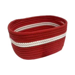 Cotton Basket Inch Pack of 1 Storage Basket For Clothes (Red)