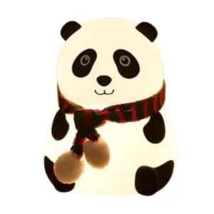 Plastic, Silicone Panda Lamp (Multicolor)