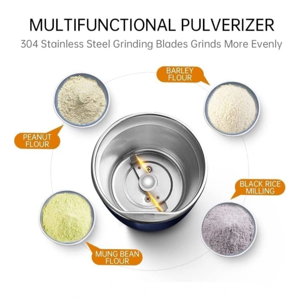 Plastic, Steel Electric Coffee Grinder (Blue) - Image 2