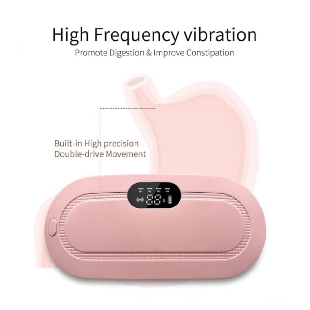 Polyester, Plastic Portable Cordless Heating Pad (Pink) - Image 3