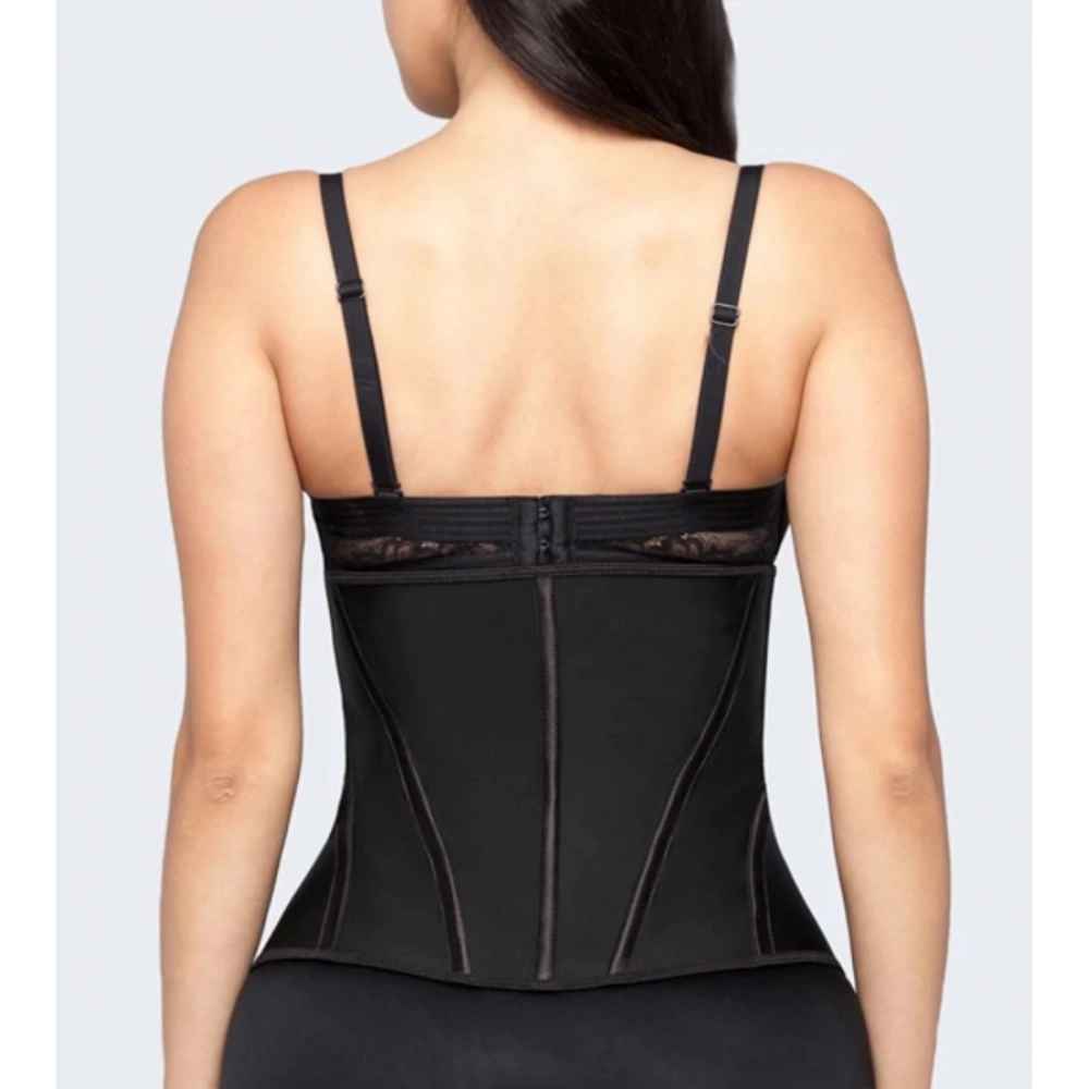 Women's Cotton Solid Ethnic Wear Tummy - Thigh Body Shaper (Black) - Image 4