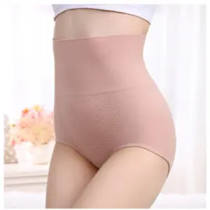 Women's Cotton Self Design Western Wear Body Shaper Brief (Pink)