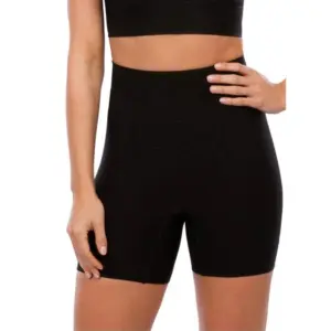 Women's Cotton Solid Ethnic Wear Body Shaper (Black)