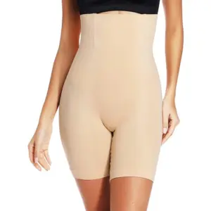 Women's Cotton Solid Ethnic Wear Tummy - Thigh Body Shaper (Skin)