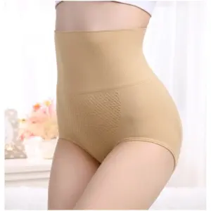 Women's Cotton Self Design Western Wear Body Shaper Brief (Skin)