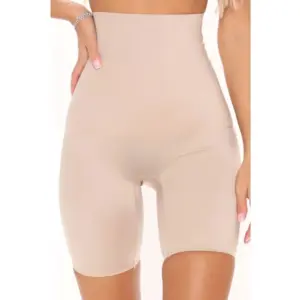 Women's Cotton Solid Western Wear Tummy - Thigh Body Shaper (Skin)