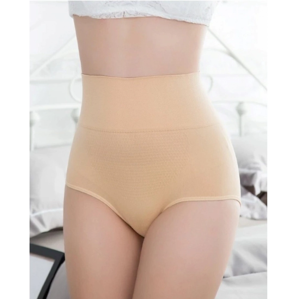 Women's Cotton Solid Ethnic Wear Body Shaper Brief (Skin) - Image 3