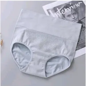 Women's Cotton Solid Ethnic Wear Body Shaper Brief (Grey)