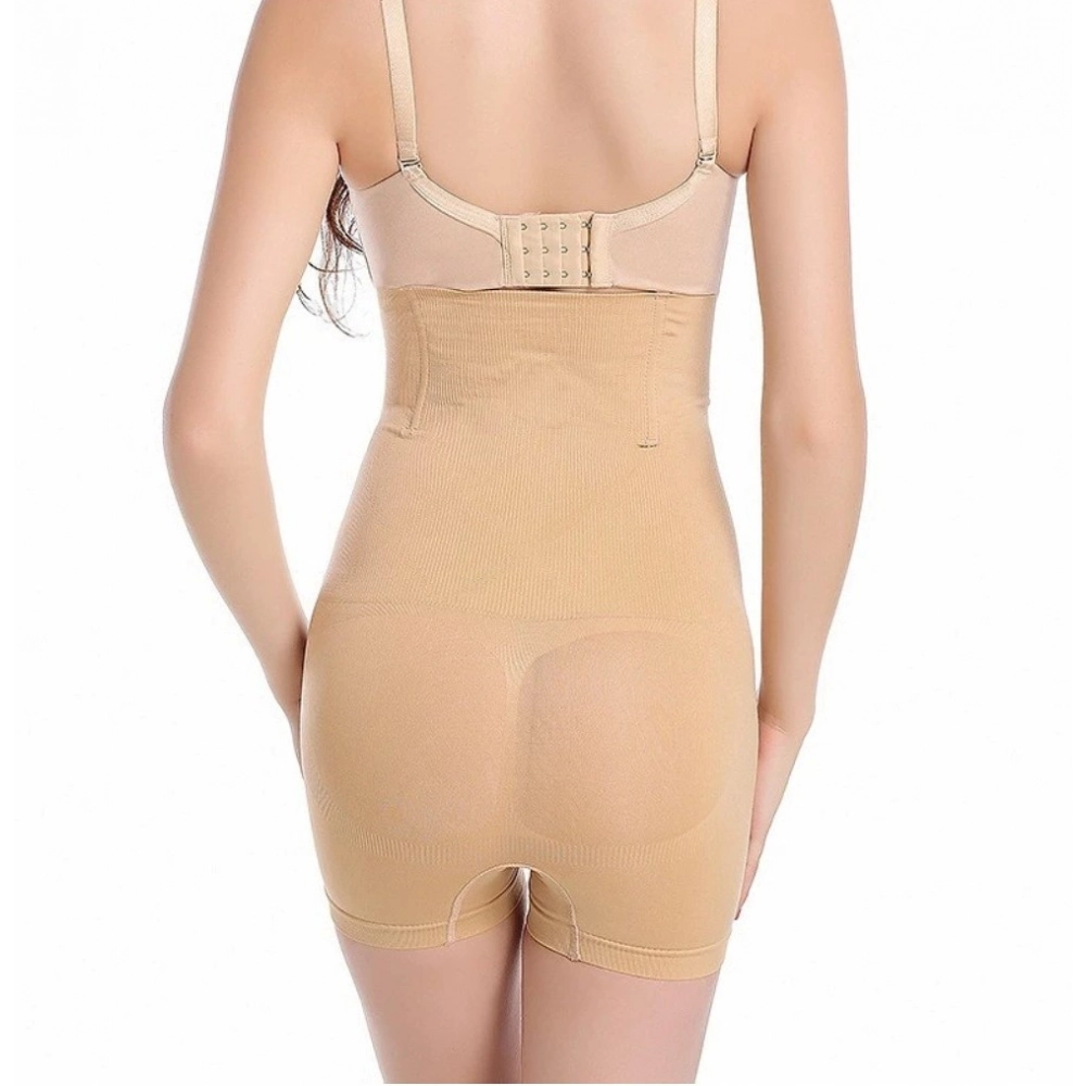 Women's Cotton Lycra Solid Western Wear Body Shaper (Beige) - Image 3