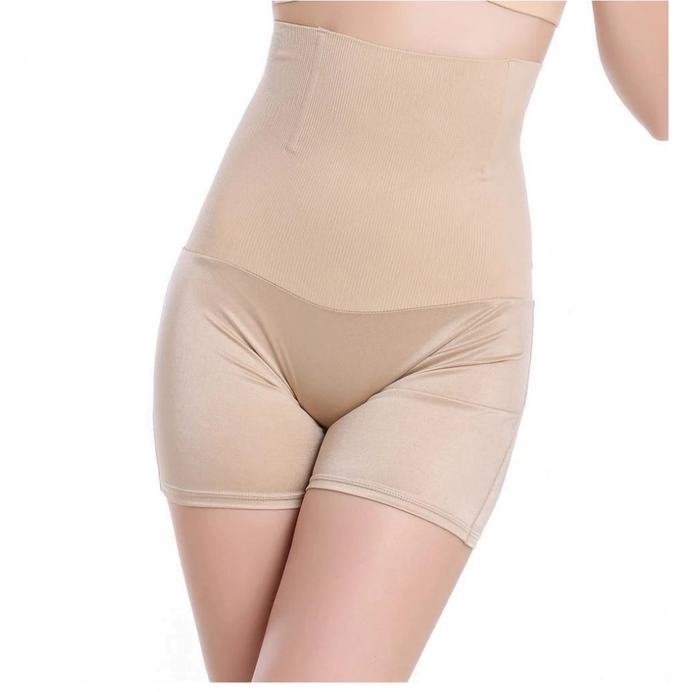 Women's Cotton Solid Western Wear Tummy - Thigh Body Shaper (Skin) - Image 3