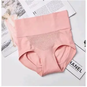 Women's Cotton Solid Ethnic Wear Body Shaper Brief (Pink)