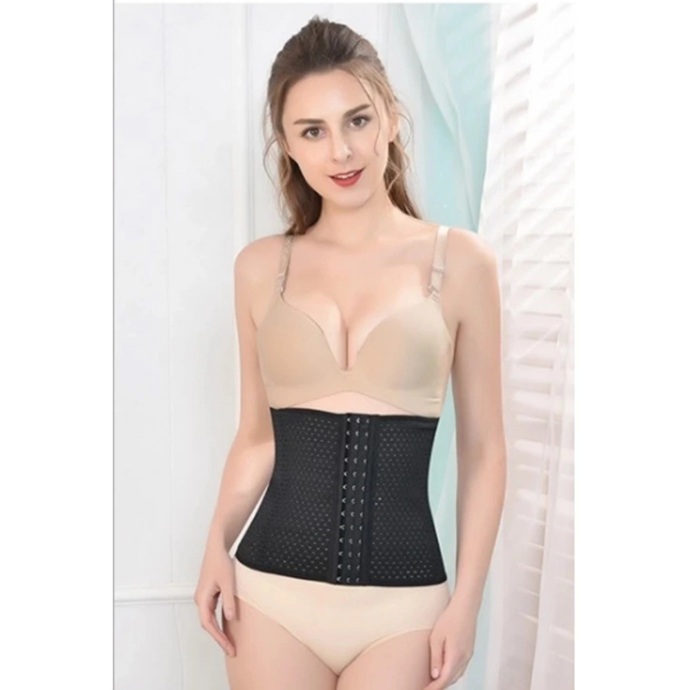 Women's Cotton Solid Western Wear Tummy - Thigh Body Shaper (Black) - Image 3