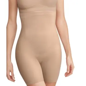 Women's Cotton Solid Western Wear Tummy - Thigh Body Shaper (Skin)