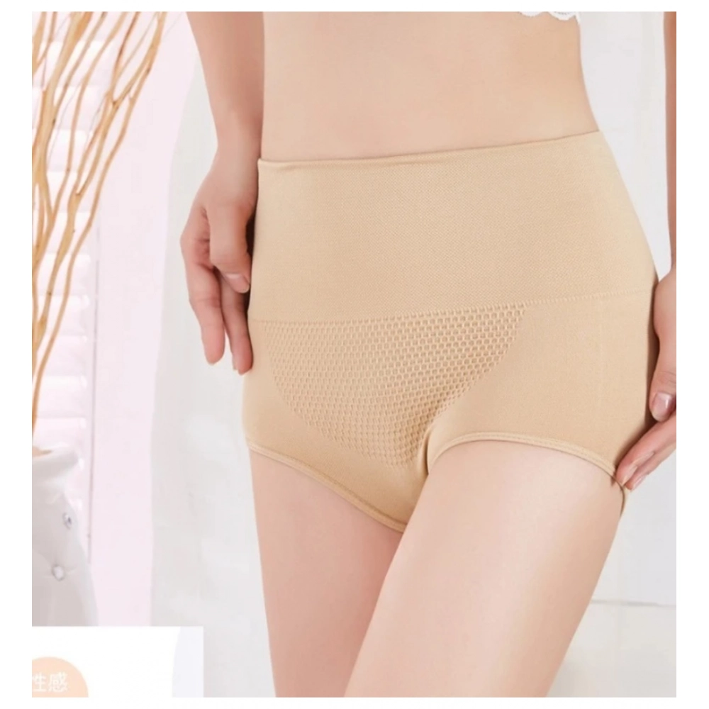 Women's Cotton Self Design Western Wear Body Shaper Brief (Skin) - Image 3