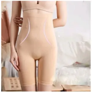 Women's Cotton Solid Ethnic Wear Tummy - Thigh Body Shaper (Skin)