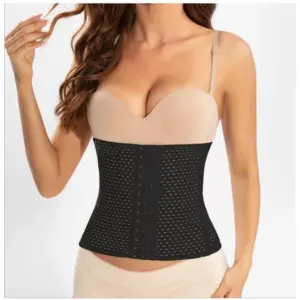 Women's Cotton Solid Western Wear Tummy - Thigh Body Shaper (Black)