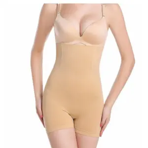 Women's Cotton Lycra Solid Western Wear Body Shaper (Beige)