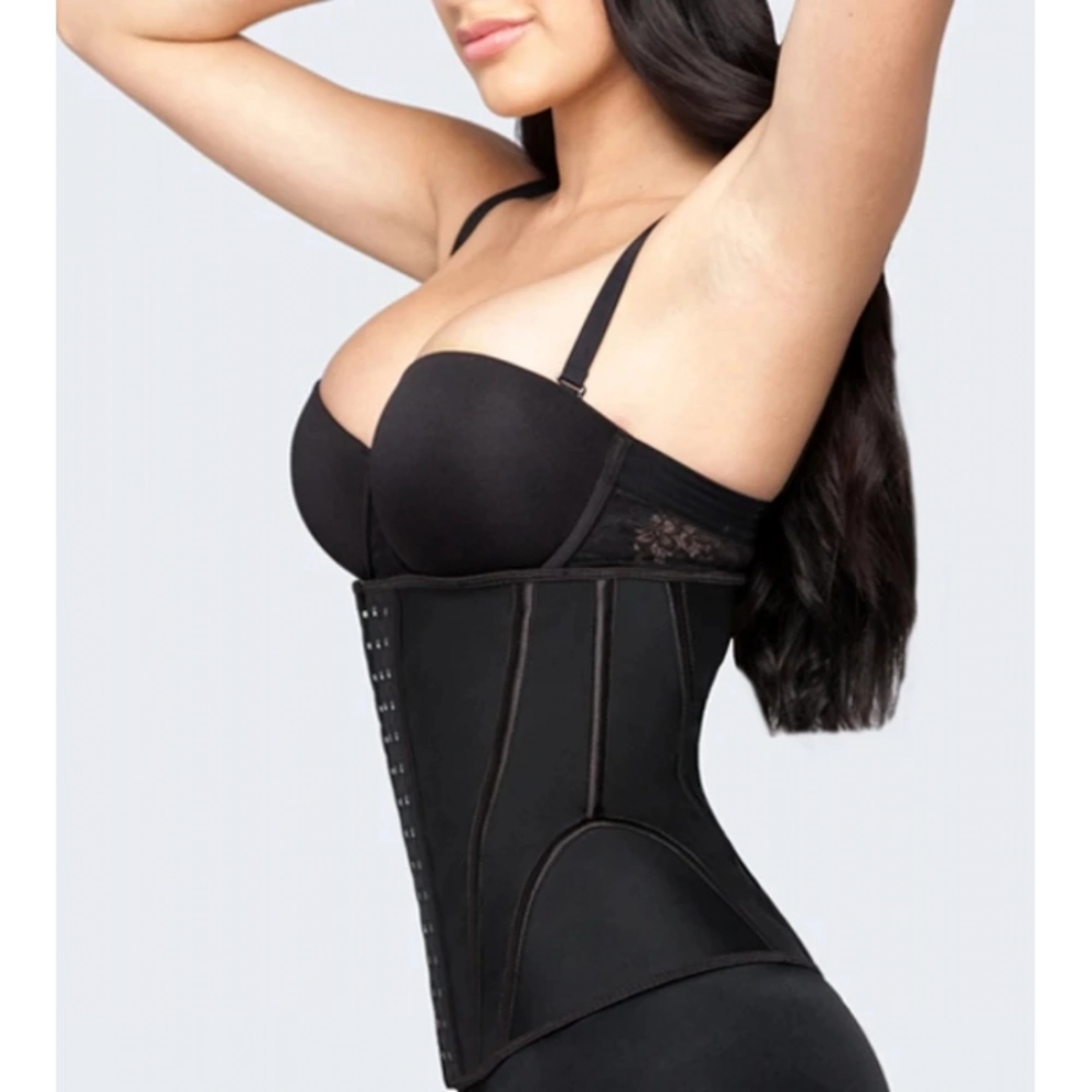 Women's Cotton Solid Ethnic Wear Tummy - Thigh Body Shaper (Black) - Image 3