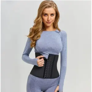 Women's Cotton Solid Western Wear Tummy - Thigh Body Shaper (Black)