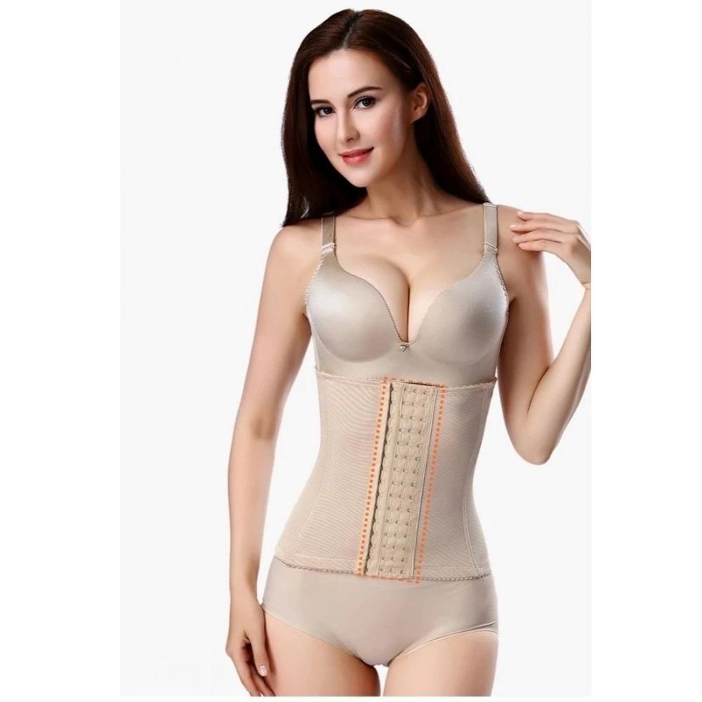 Women's Cotton Solid Western Wear Tummy - Thigh Body Shaper (Skin)