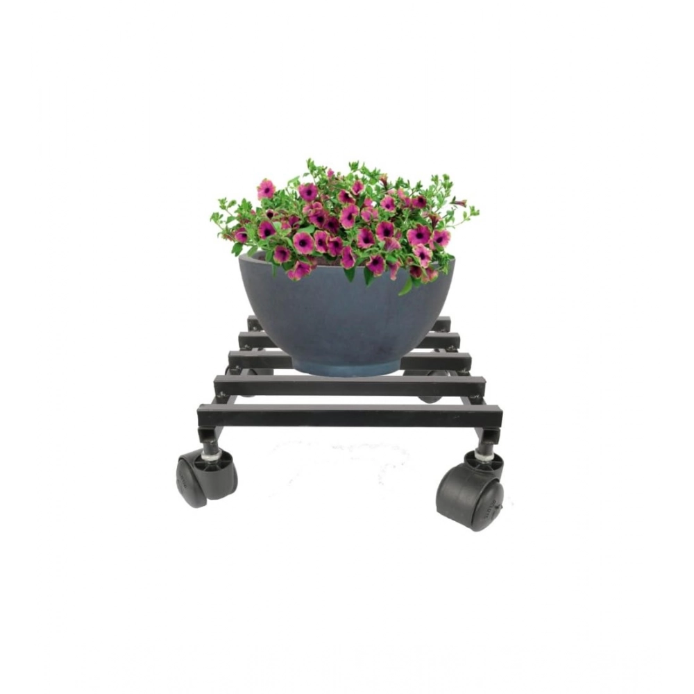 Iron Wheel Pot Stand For Planters Square Shape Stand - Image 2