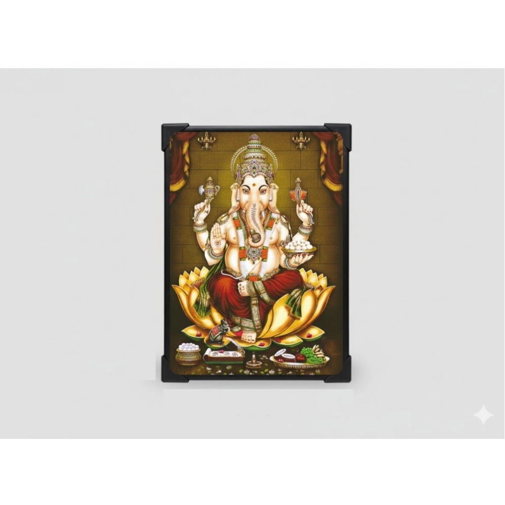 Wooden Lord Ganesha Table Top Devotional Player (Multicolor) - Image 3
