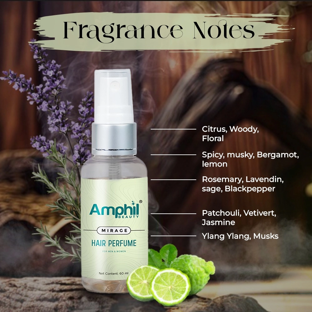 Amphil beauty Mirage Unisex Hair perfume 60 ml | Alcohol Free | Water Based | Paraben Free - Image 3