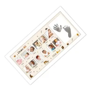 Acrylic Footprint Hand Printbaby Photo Frame Ink Pad Photo Frame (Multicolor)