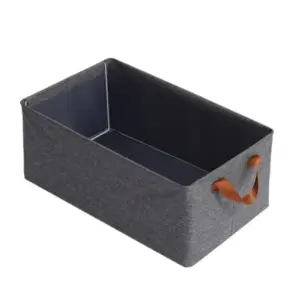 Polypropylene The Foldable Cloth Organizer Box With Handle (Multicolor)