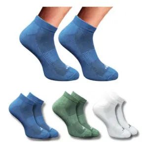 3_Pair Set Unisex Casual Cotton Printed Low Cut Socks (Multicolor)