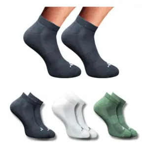 3_Pair Set Unisex Casual Cotton Printed Low Cut Socks (Multicolor)