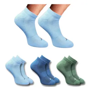 3_Pair Set Unisex Casual Cotton Printed Low Cut Socks (Multicolor)