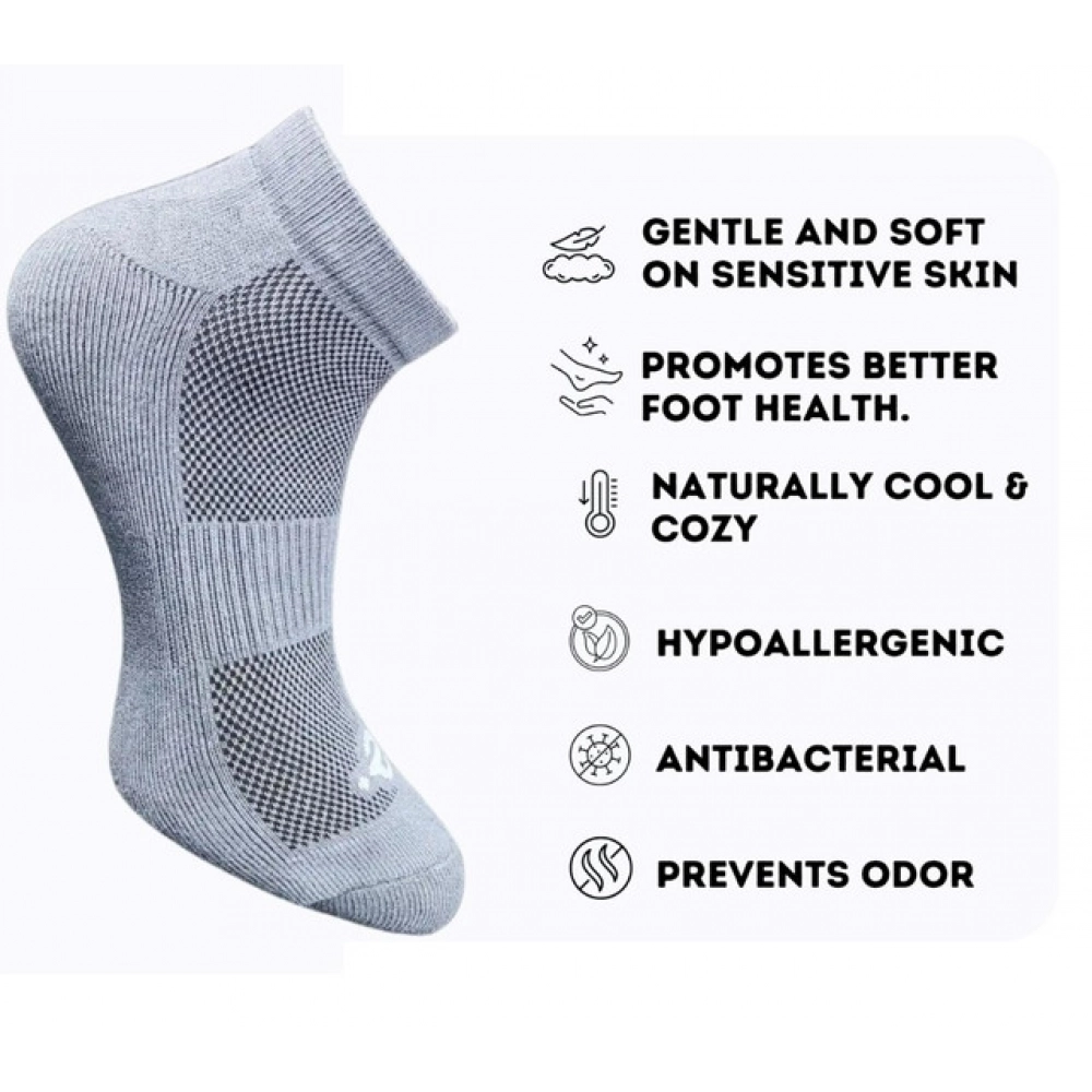 3_Pair Set Unisex Casual Cotton Printed Low Cut Socks (Multicolor) - Image 3