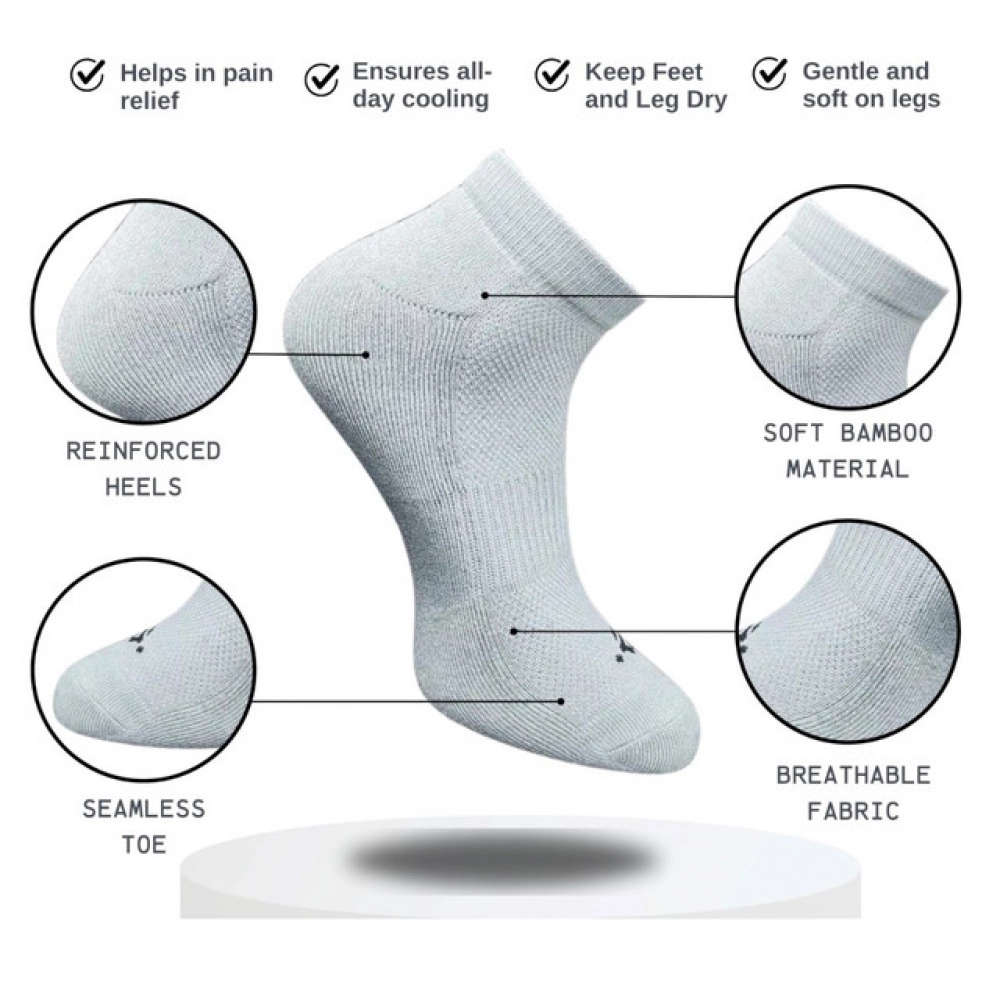 3_Pair Set Unisex Casual Cotton Printed Low Cut Socks (Multicolor) - Image 2