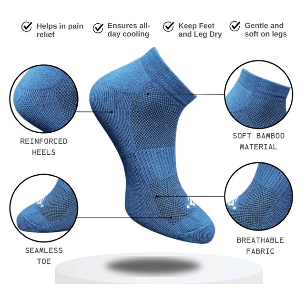 3_Pair Set Unisex Casual Cotton Printed Low Cut Socks (Multicolor) - Image 2