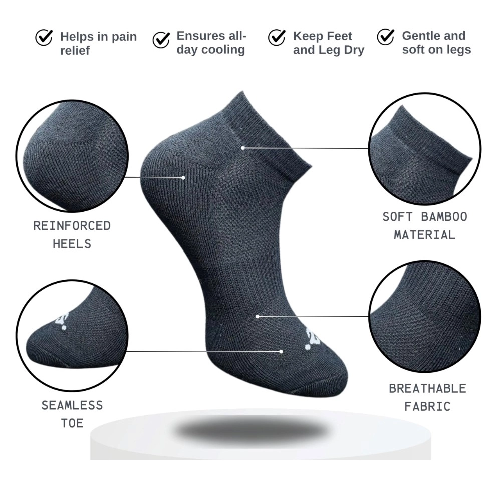 3_Pair Set Unisex Casual Cotton Printed Low Cut Socks (Multicolor) - Image 2