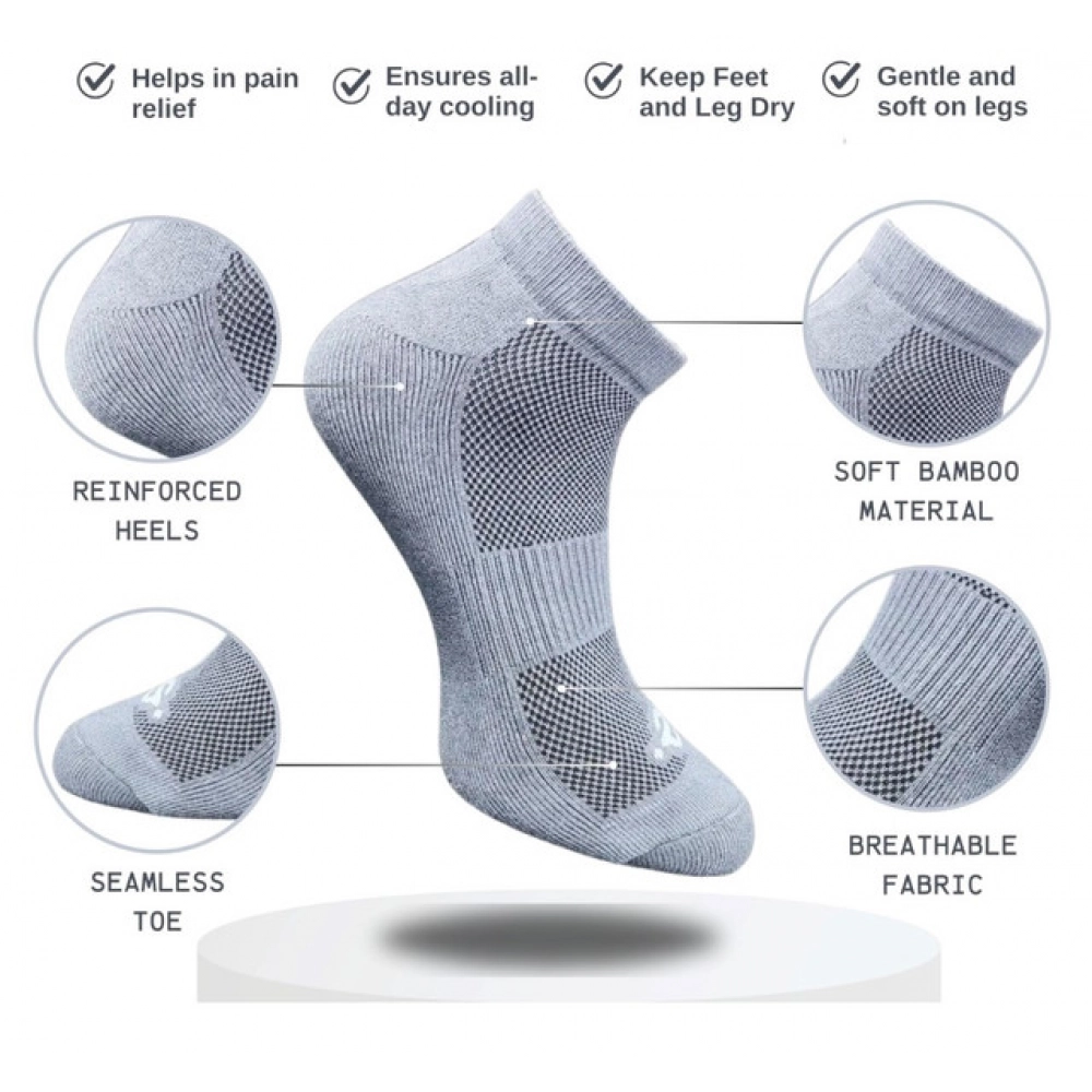 3_Pair Set Unisex Casual Cotton Printed Low Cut Socks (Multicolor) - Image 2