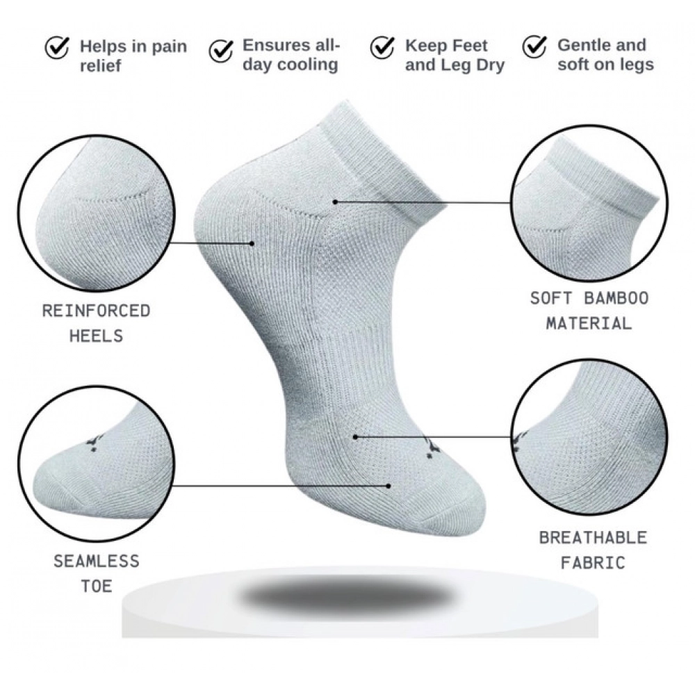 3_Pair Set Unisex Casual Cotton Printed Low Cut Socks (Multicolor) - Image 2