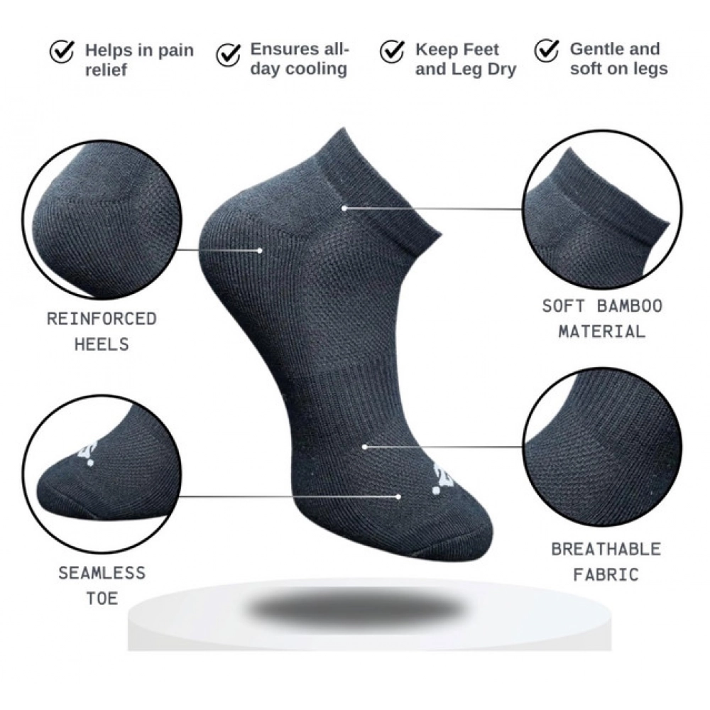 3_Pair Set Unisex Casual Cotton Printed Low Cut Socks (Multicolor) - Image 2